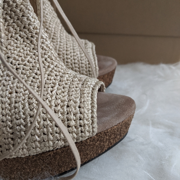 Burberry Darfield Crochet Peep Toe Booties - Picture 7 of 16